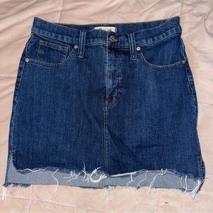 Madewell Denim Jeans Mini Skirt Size 29/8 NWOT